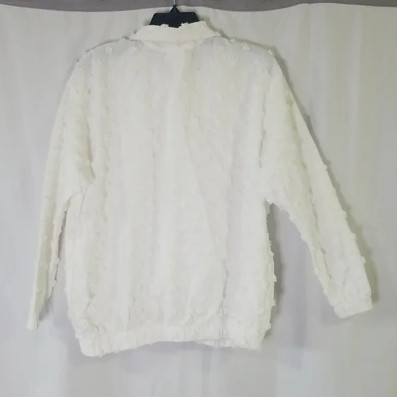 Produce Company - Off-White Textured Button Up Jacket - Picture 6 of 12